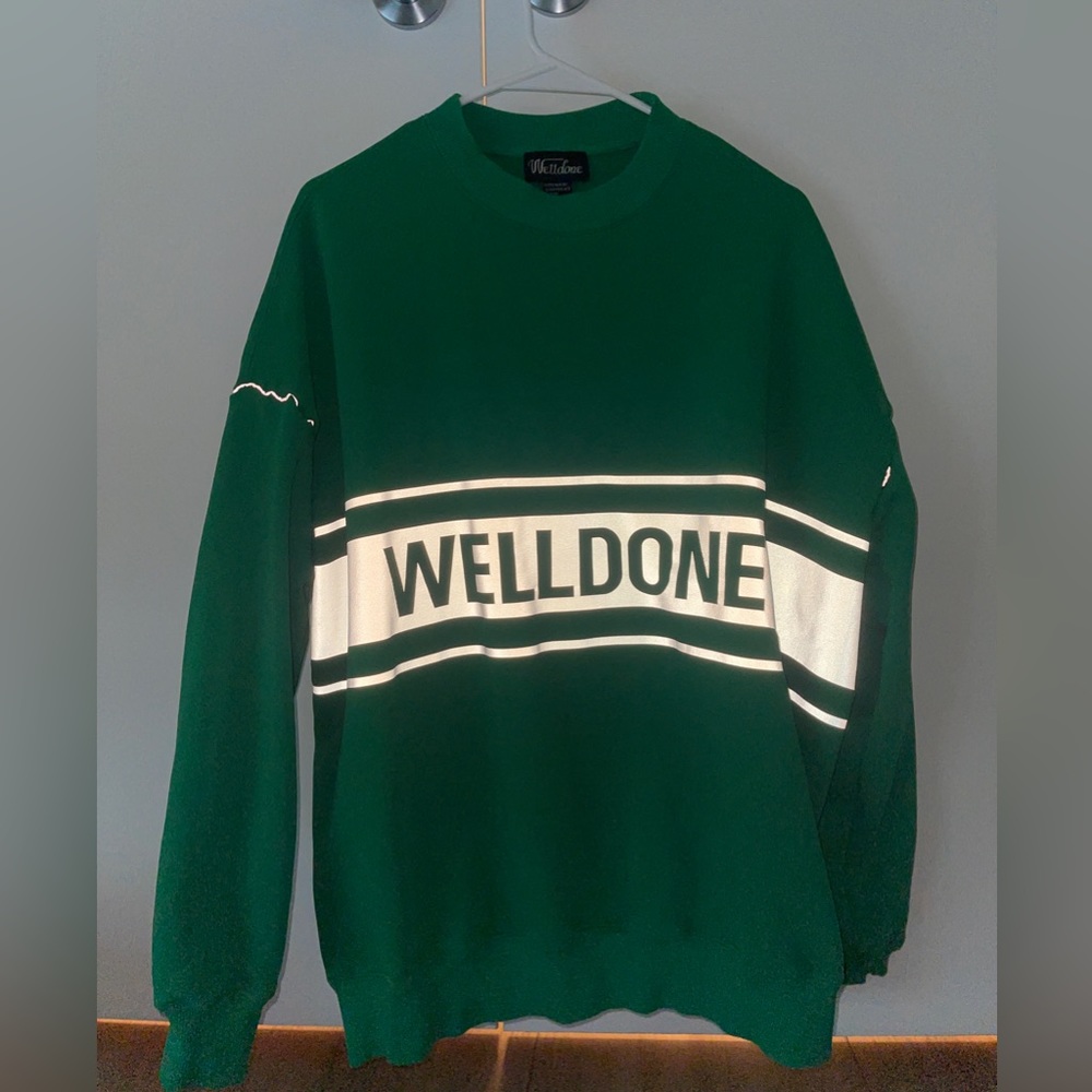 We11done reflective logo sweatshirt
